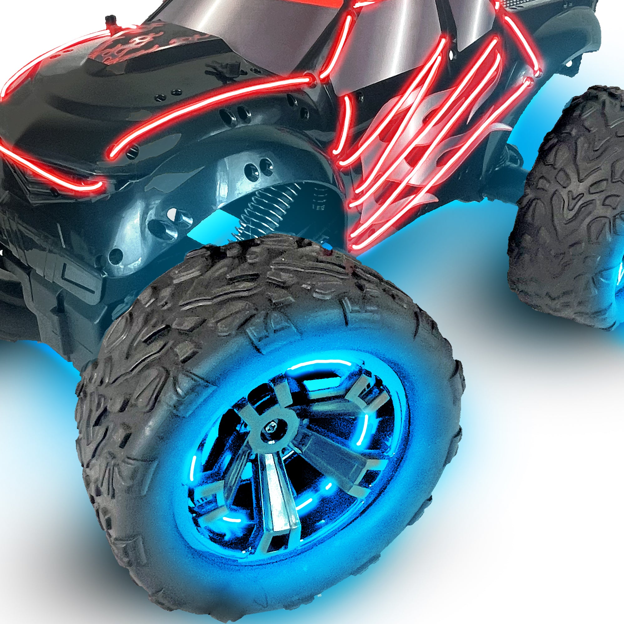 LumiTEK™ R/C - Neon Giant Truck - Customizable LED Piping- 2.4 GHz 1:10 Scale Remote Control Car - Ages 8+