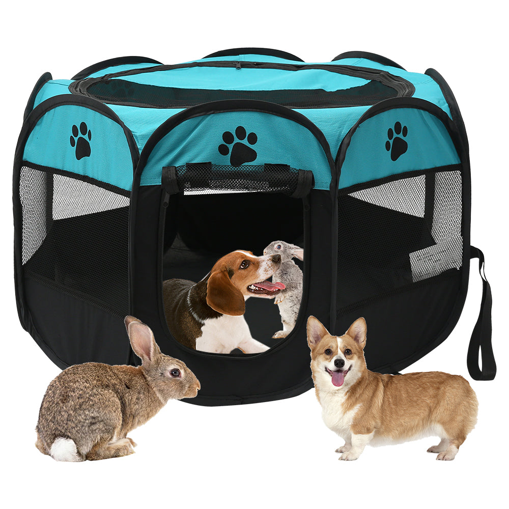 Harupink Foldable Pet playpen Carrying Case Exercise Pen Larges Dogs Small Puppies/Cats Tent
