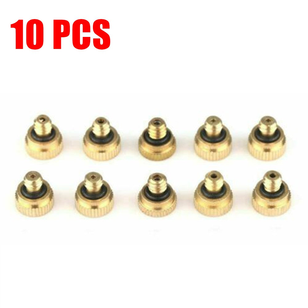QIFEI 20Pcs Brass Misting Nozzles for Cooling System 0.012