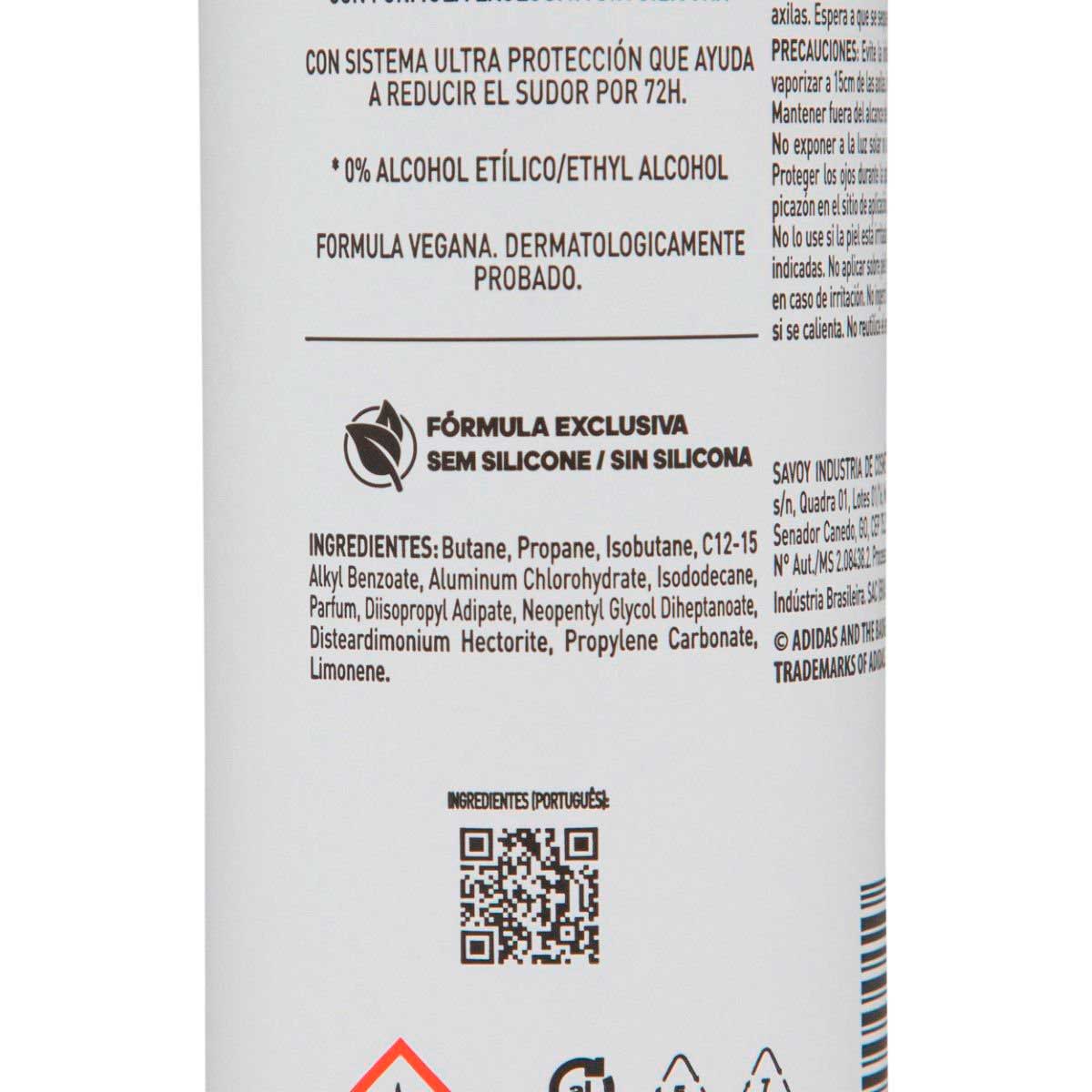Desodorante Adidas Feminino Aerossol Antitranspirante Control 150ml