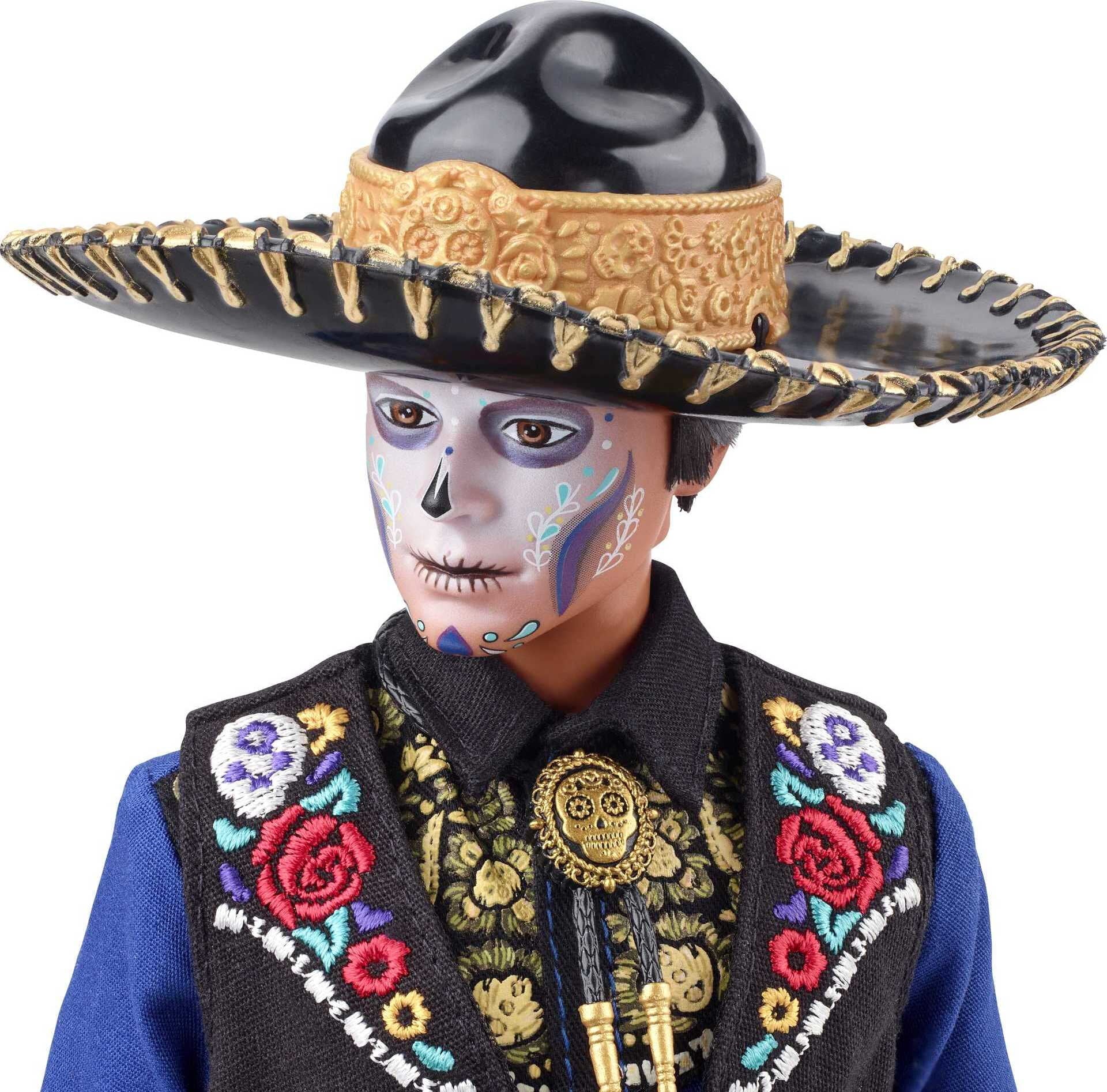 Barbie Signature 2022 Dia de Muertos Collectible Ken Doll with Bolero Tie & Sombrero
