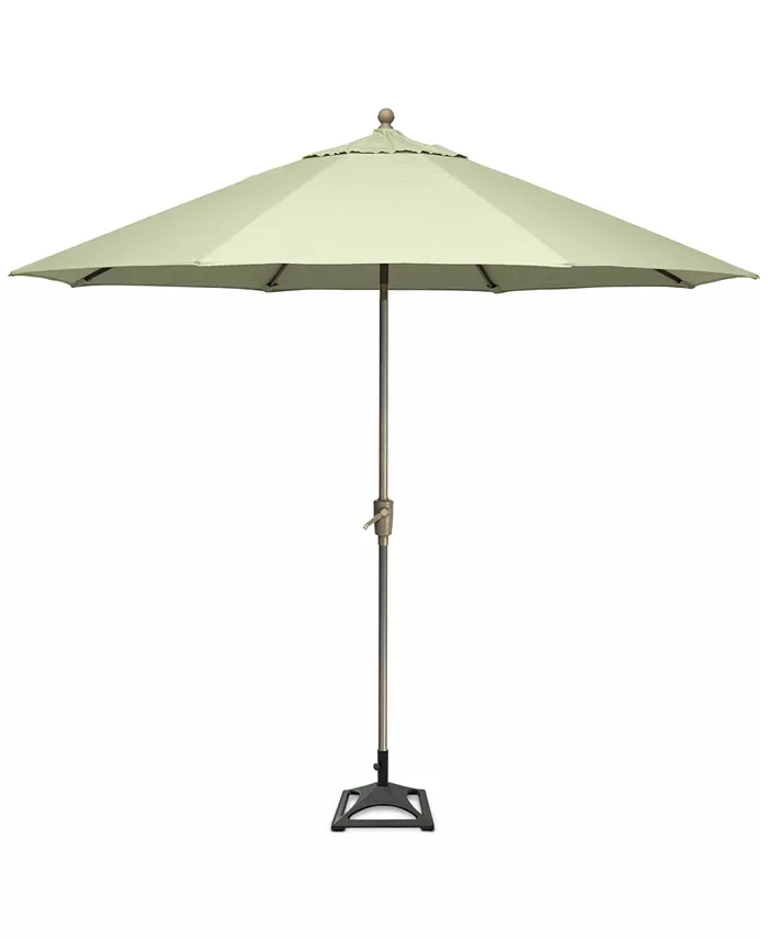 Agio Wayland Outdoor 11' Umbrella and Base with Sunbrellaandreg Fabric， Created for Macy's