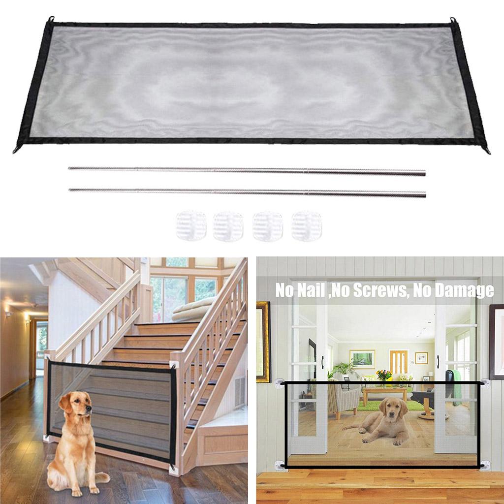 Portable Mesh Folding Pet Puppy Fence indoor and Gate for 180x72cm