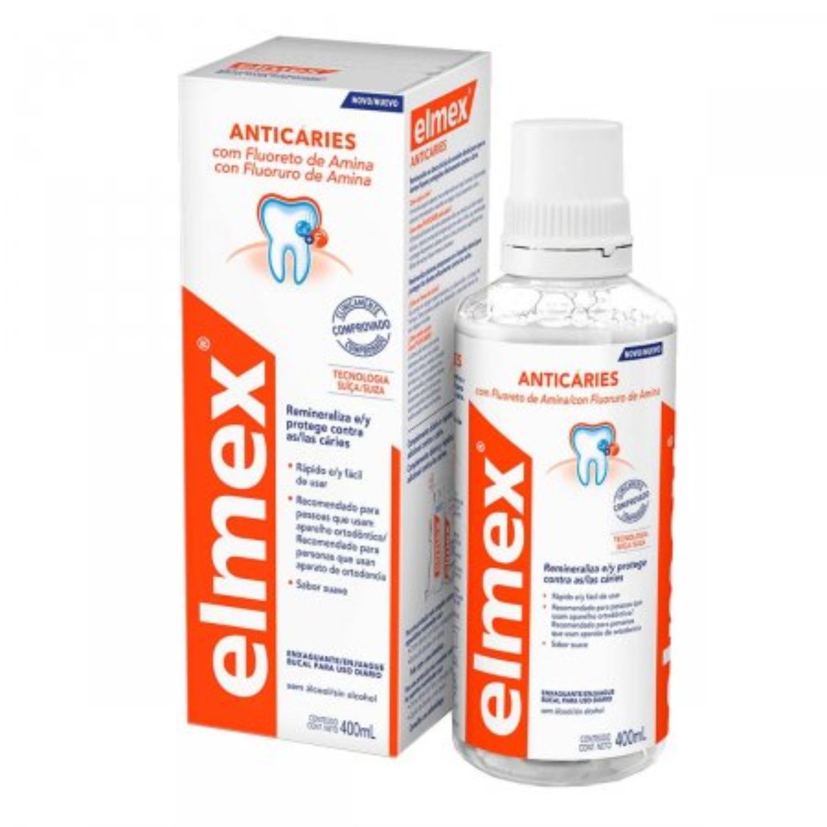 Enxaguante Antisseptico Bucal Elmex Anticaries Com 400ml