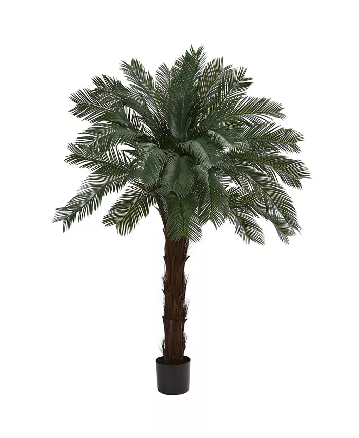 Nearly Natural 6' Cycas UV-Resistant Indoor Outdoor Artificial Tree