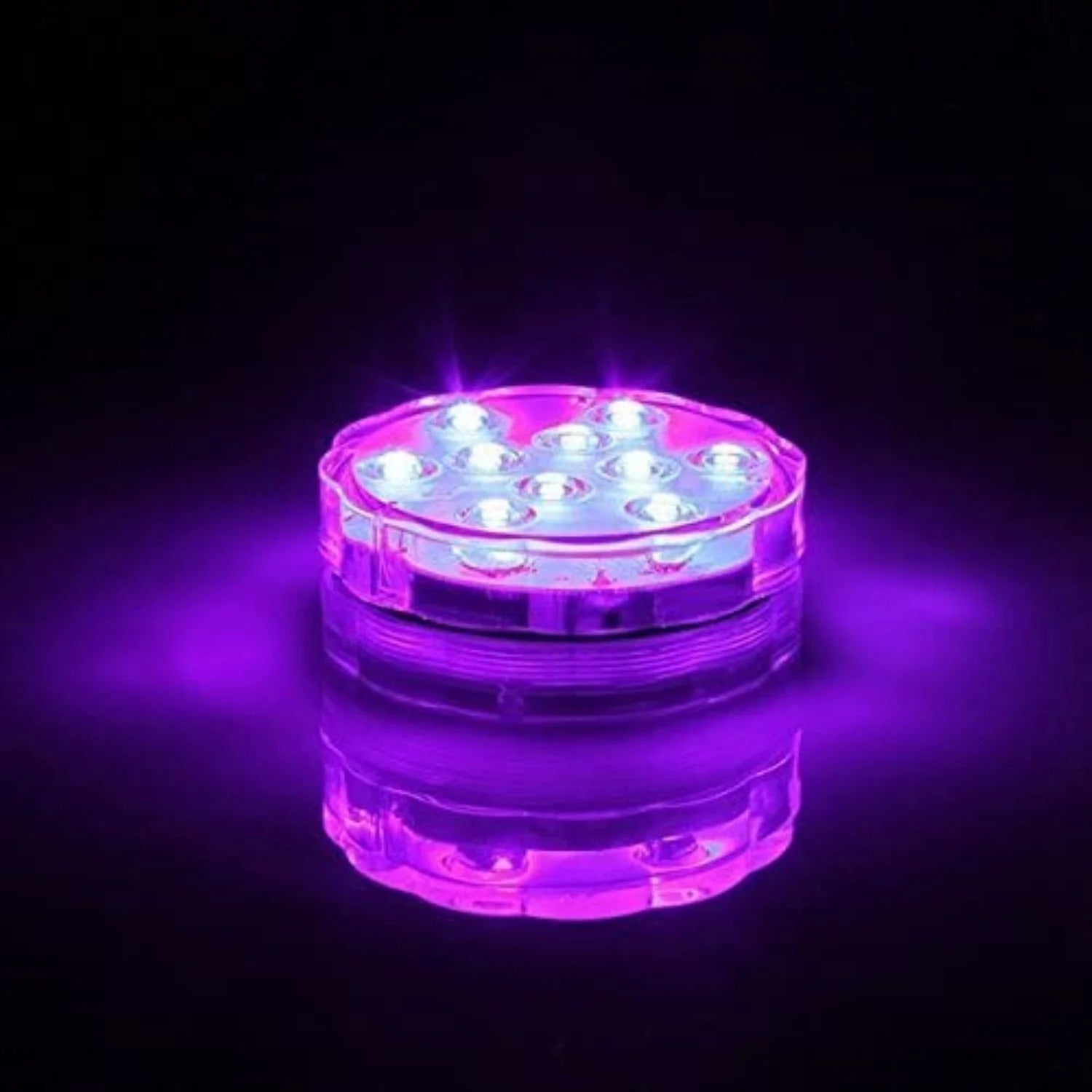 Discount Trends Submersible RGB LED Color Changing Waterproof Underwater Vase Tea Light Fish Tank Décor W/Remote New