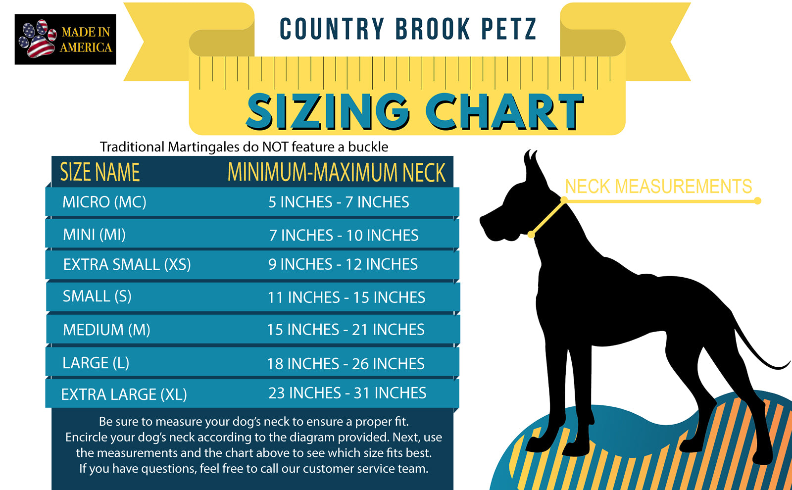 Country Brook Petz® Classy Chic Martingale Dog Collar Limited Edition， Mini