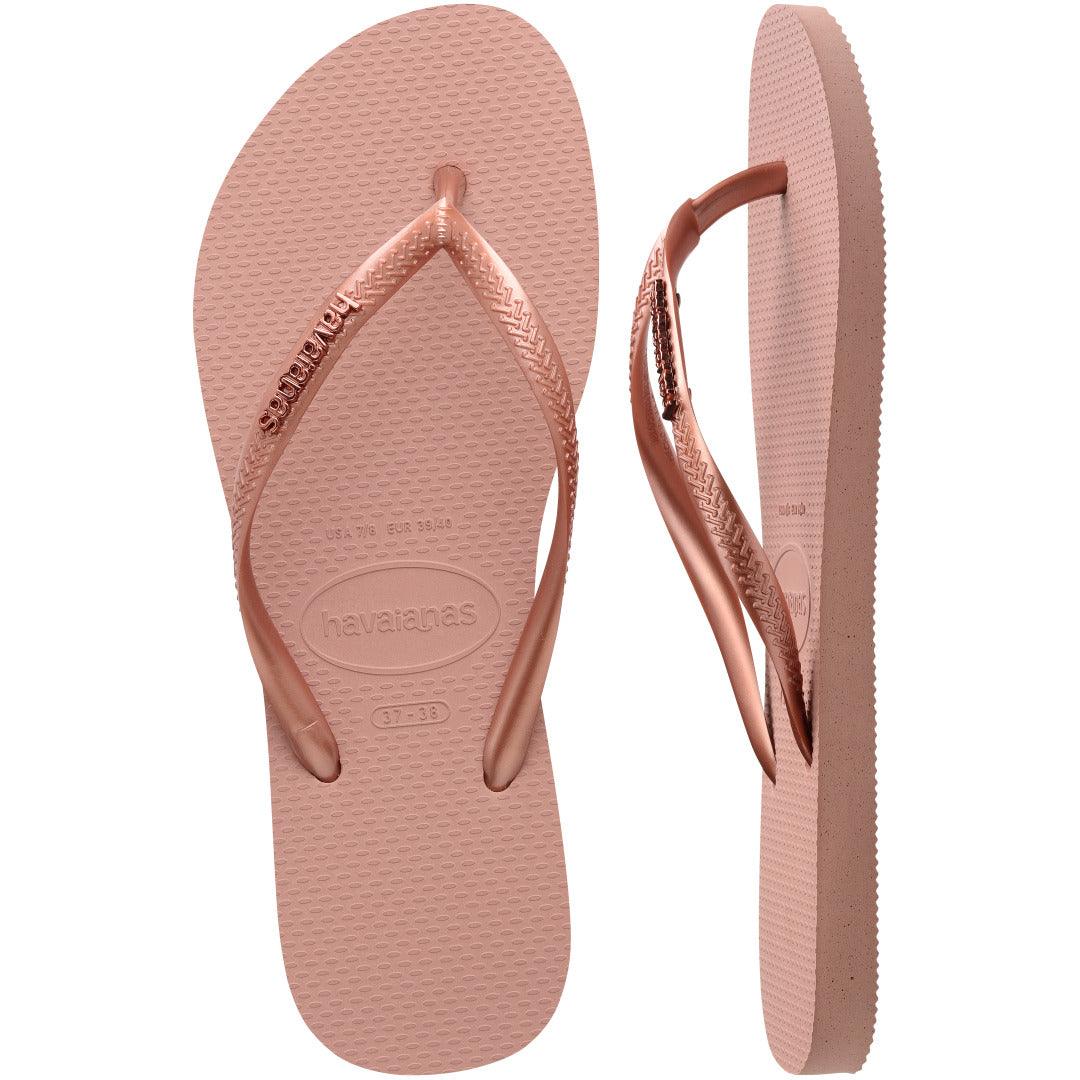 Chinelo Havaianas Slim Logo Metallic