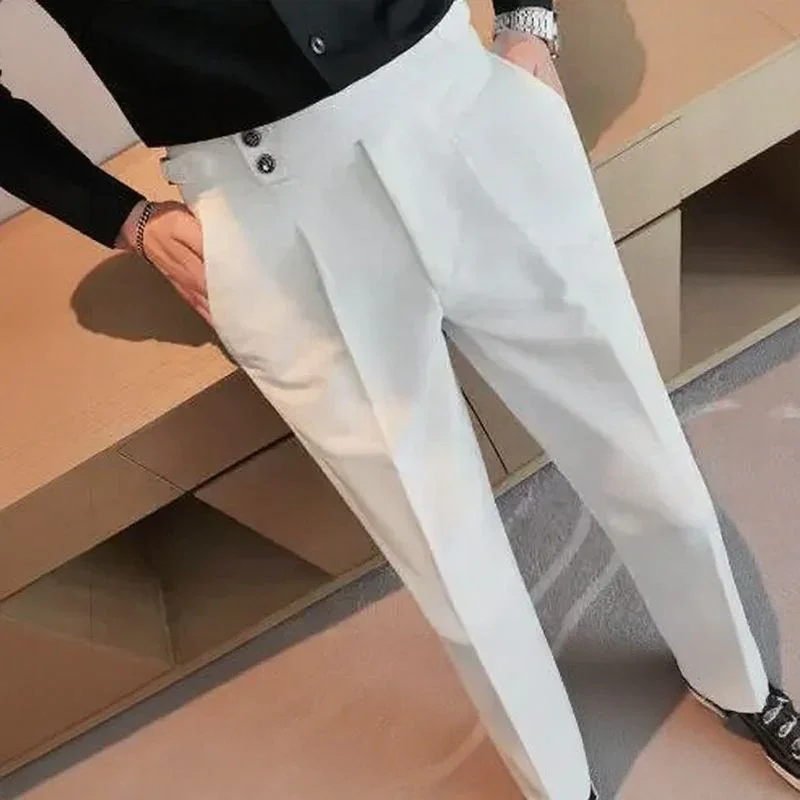 Calça Lorde Urbano™ em Alfaiataria Premium com Regulagem Lateral / Estilo Sério e Impecável para Homens de Presença!