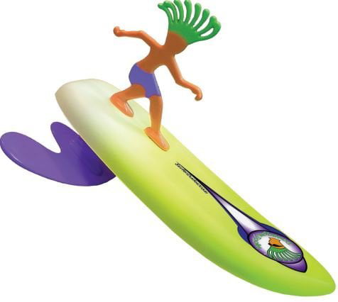surfer dudes wave powered mini-surfer and surfboard toy - donegan doolin - green