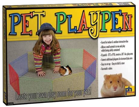 Prevue Pet Products Multi-Color 8-Panel Small Animal Pet Playpen