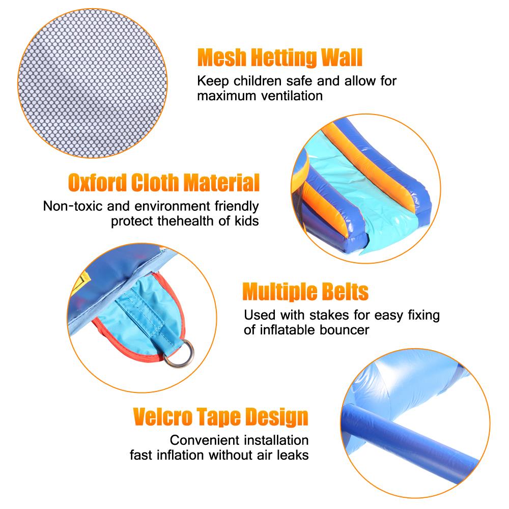 GoDecor Kids Inflatable Bounce House Castle with 480W Blower