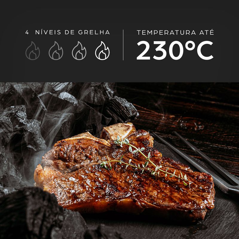 Fritadeira Elétrica Air Fryer WAP Barbecue Heat WC AB1030