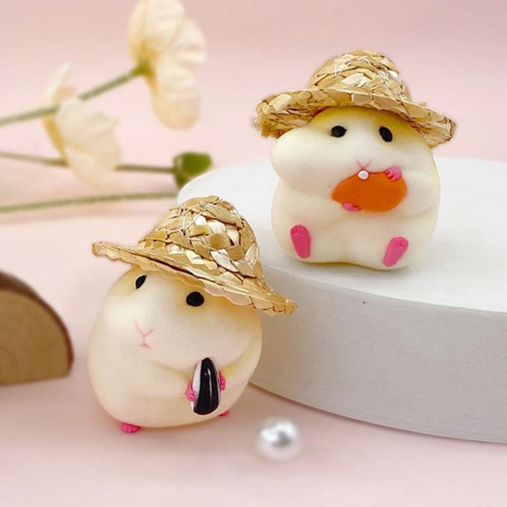 1pc Cute Statues Stealing Hamster Vehicle Interior Decor Car Accessories Auto Decorative Supplies Figurine Toy Auto Dashboard Model Hamster Action Figure Hamster Model Toy Car Oranments YELLOW EGUSI