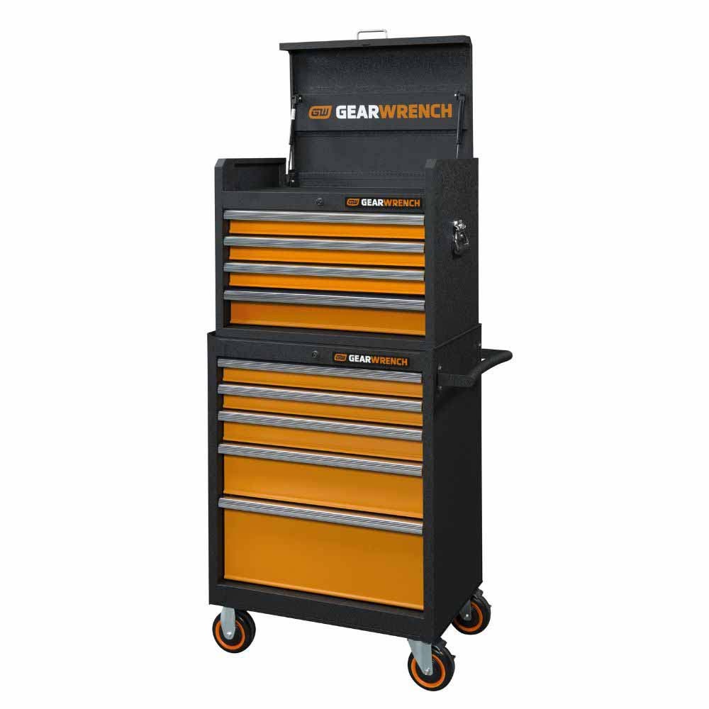 Conjunto de ferramentas GearWrench MEGAMODPRO Master Technician de 791 peças em bandejas modulares com armazenamento.