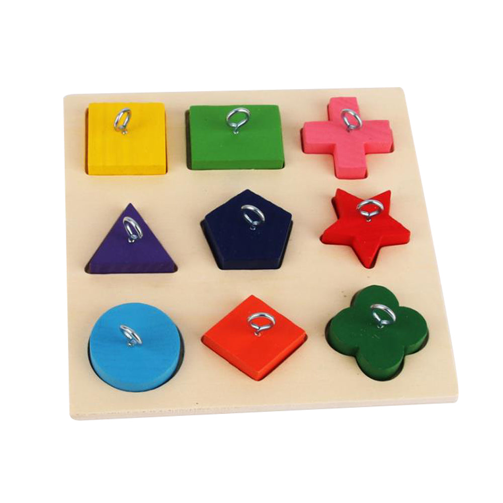 Pet Educational Interactive Toys Parrot Intelligence Training Colorful Wooden Block Birds Puzzle Supplies DIY Toy Accessories