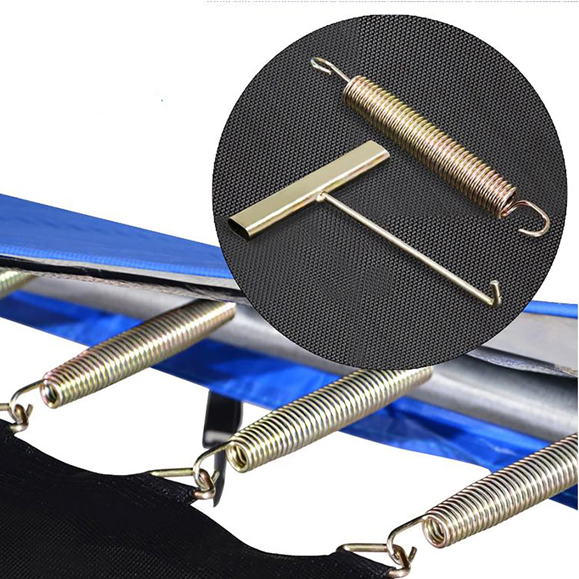 2023 Upgraded Trampoline for Kids Adults， Seizeen 12FT Trampoline W/Enclosure Net for Outdoor， New Curved Poles Trampoline with Thickened Spring Pad Max 570LBS， Heavy-Duty Trampoline Strong Rebound