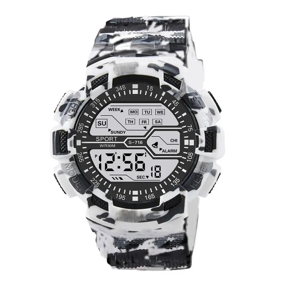 LIUYANGTIAN Men's Sports Watch Waterproof Outdoor Sport Watch Luminous Calendar Digital Clock Electronic Watches for man