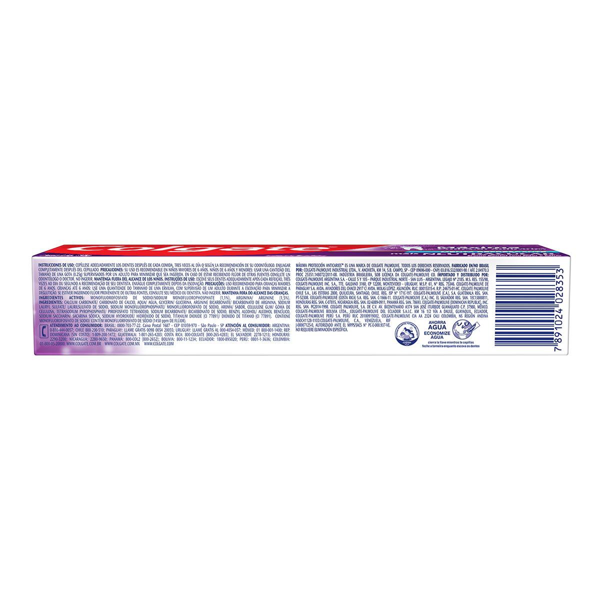 Creme Dental Colgate Maxima Protecao Anticaries Neutracucar Menta Refrescante 70g