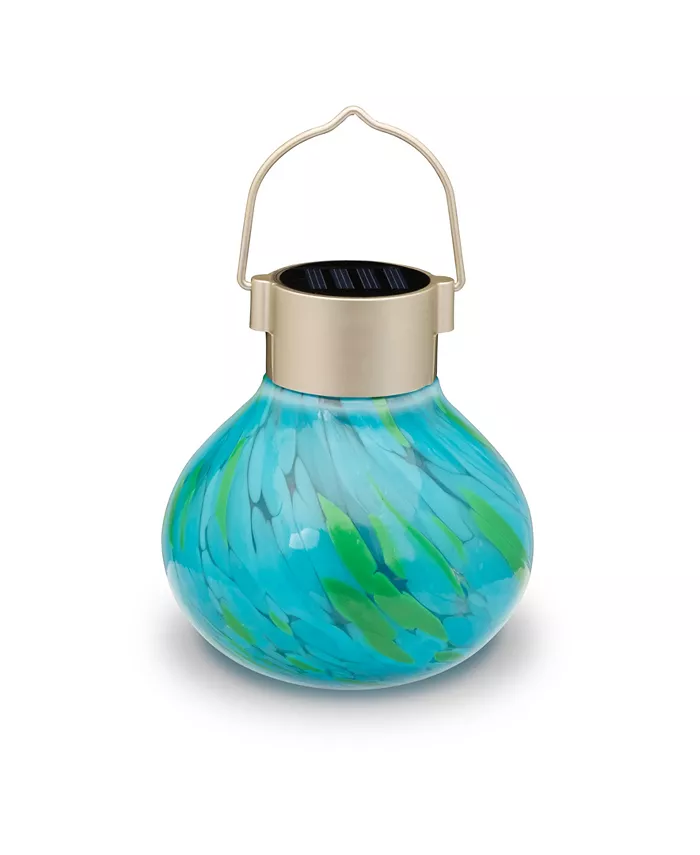 Allsop Home Garden Solar Glass Tea Lantern