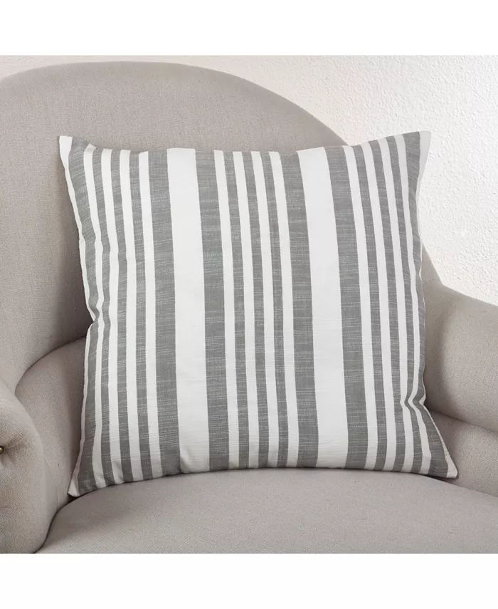 Saro Lifestyle Coastal Stripe Throw Pillow， 20
