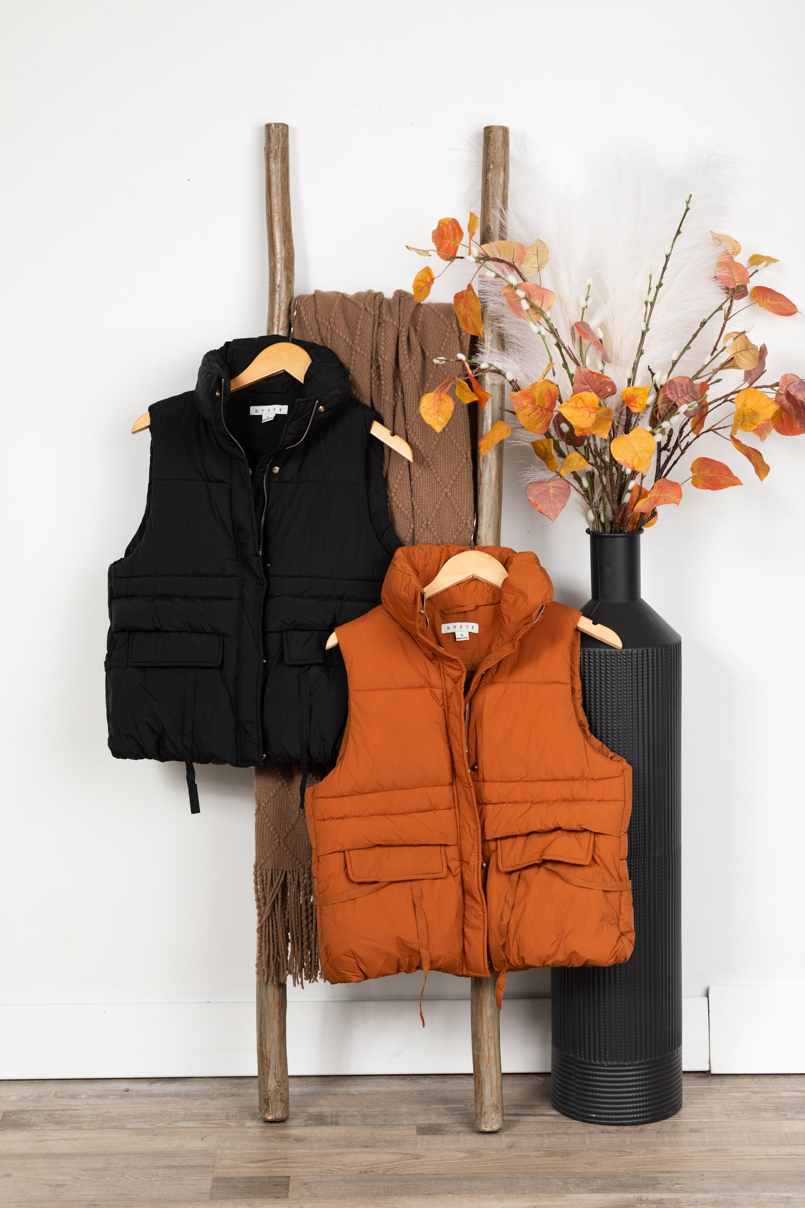High Neck Puffer Vest