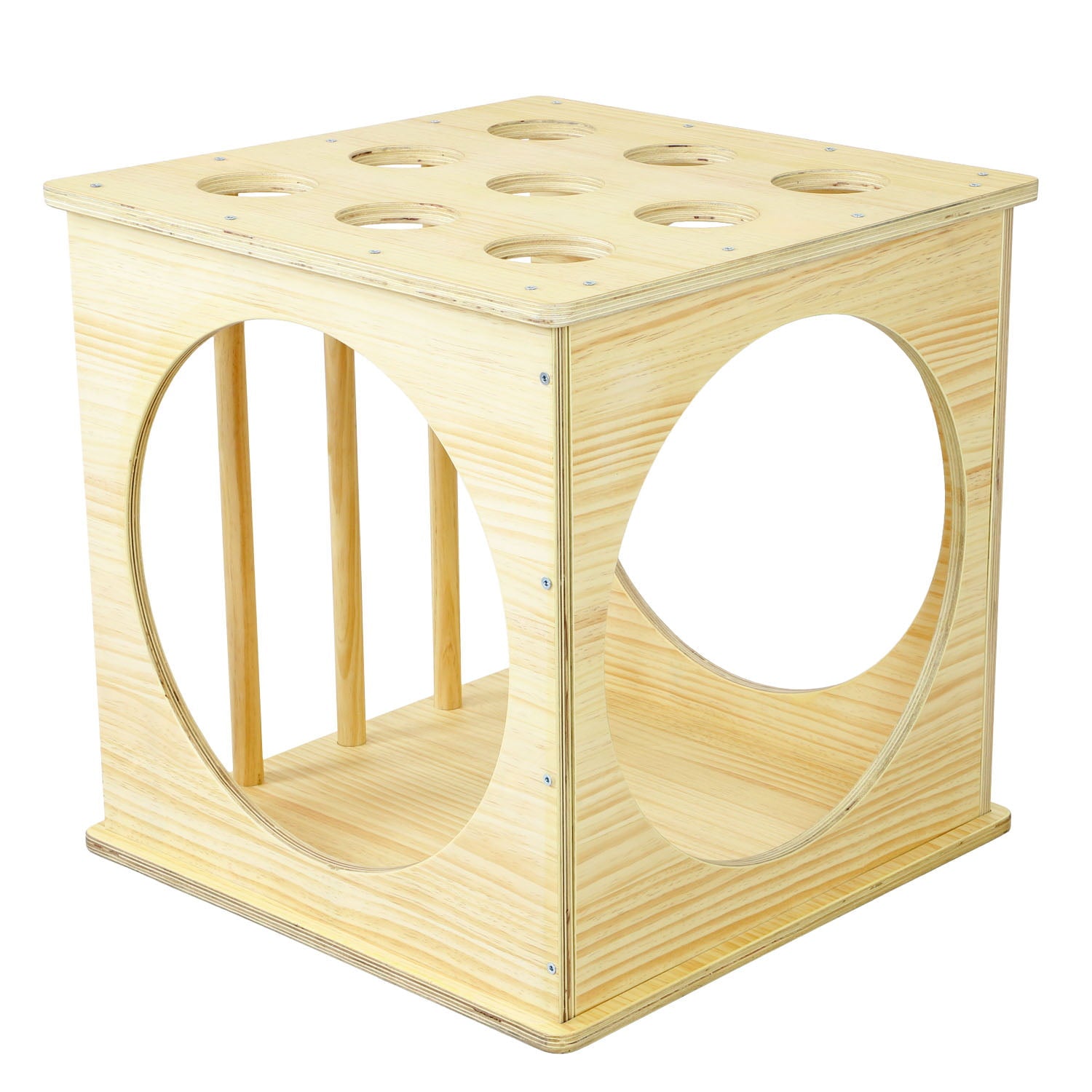 Clevr Wooden Cube Climber for Kids Toddlers Climbing Toy Activity Center Indoor