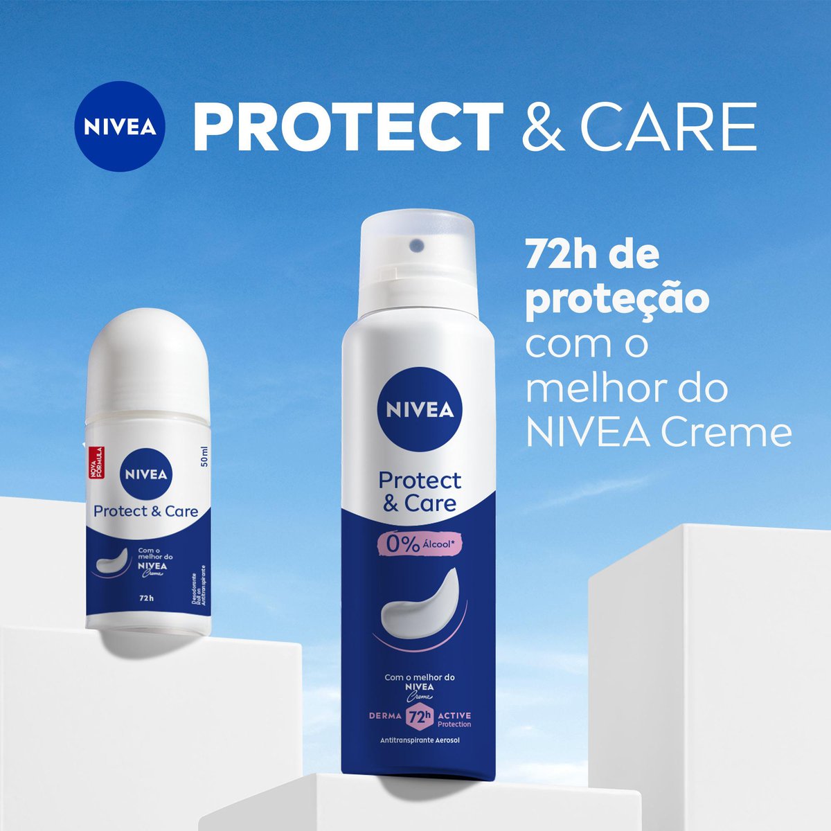 Desodorante Roll-on NIVEA Protect & Care 50ml
