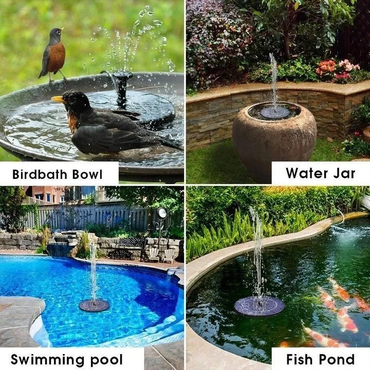 (Summer Sale- SAVE 48% OFF) Solar-Powered Bird Fountain Kit (Buy 2 get