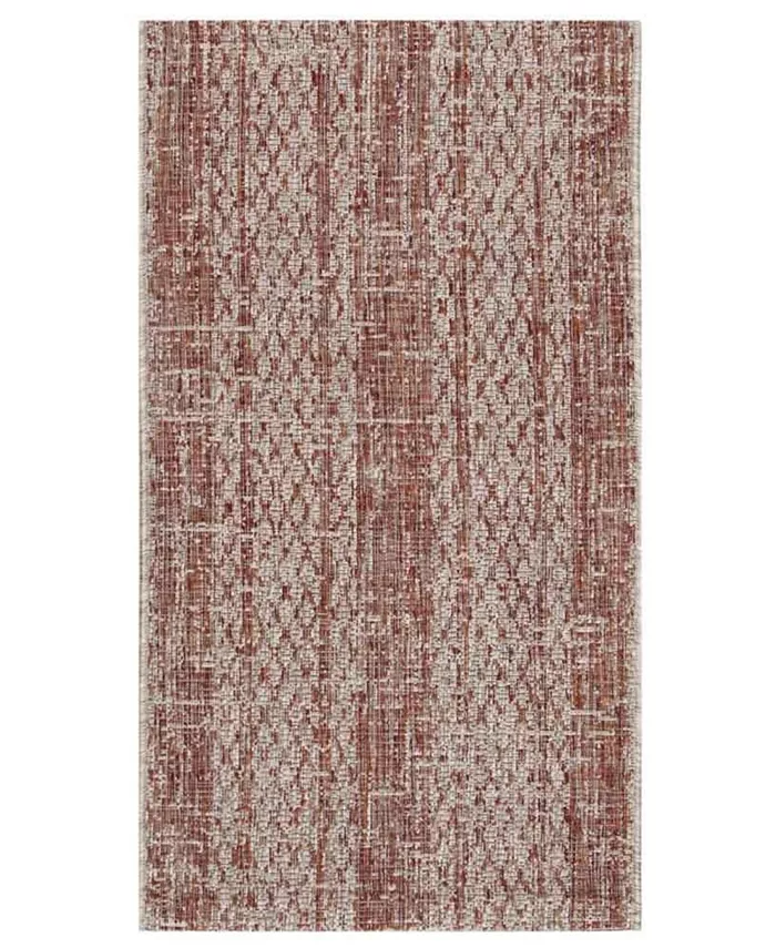 Safavieh Courtyard Light Beige and Terracotta 2' x 3'7