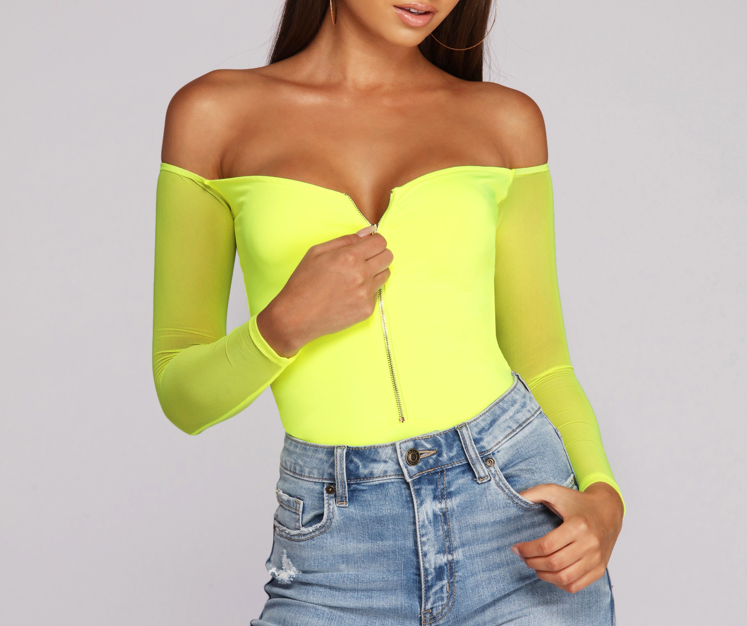 Zip In The Bud Bodysuit