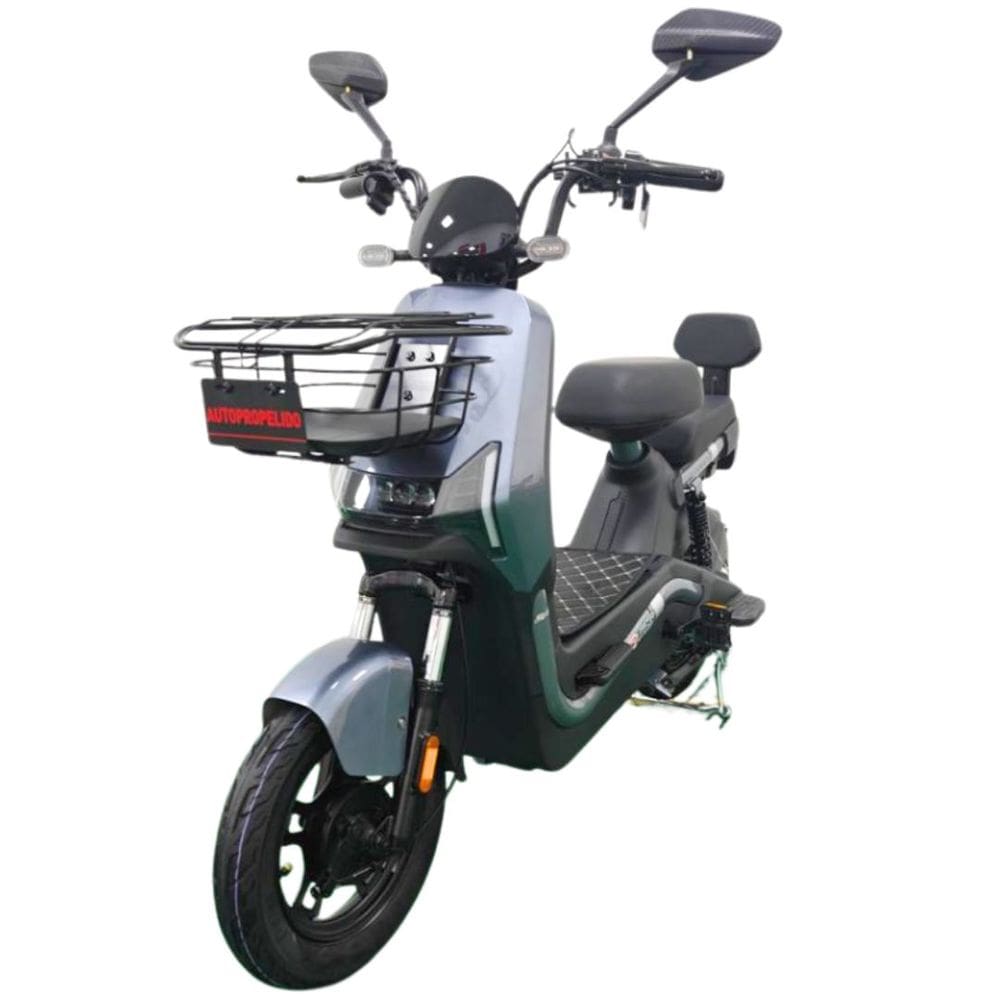 Bicicleta Scooter Elétrica 800W Alarme Cartão NFC Farol LED Eko-7 Duos Cinza