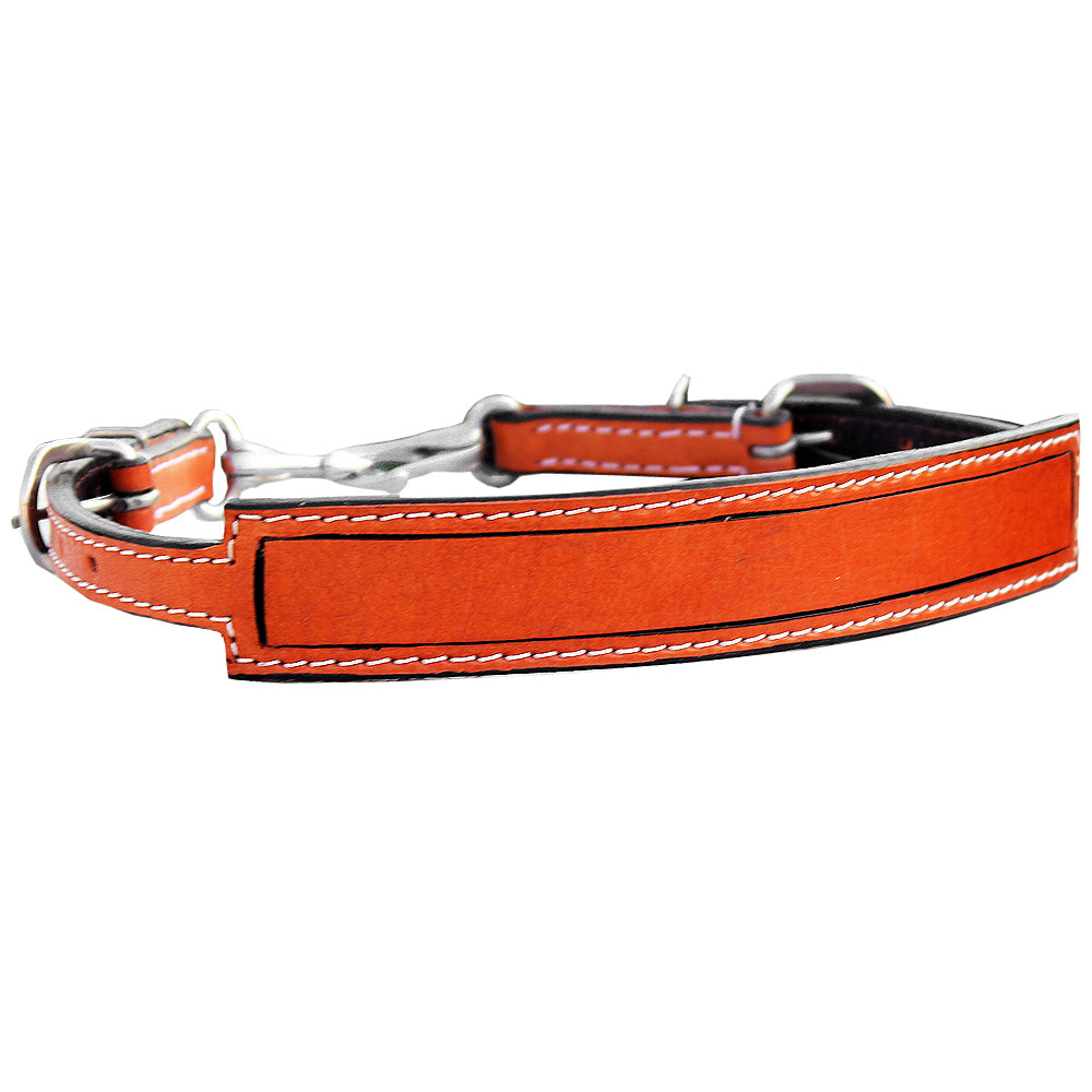 29BH Hilason Horse Size Leather Breast Collar Wither Strap Tan Adjusts 24