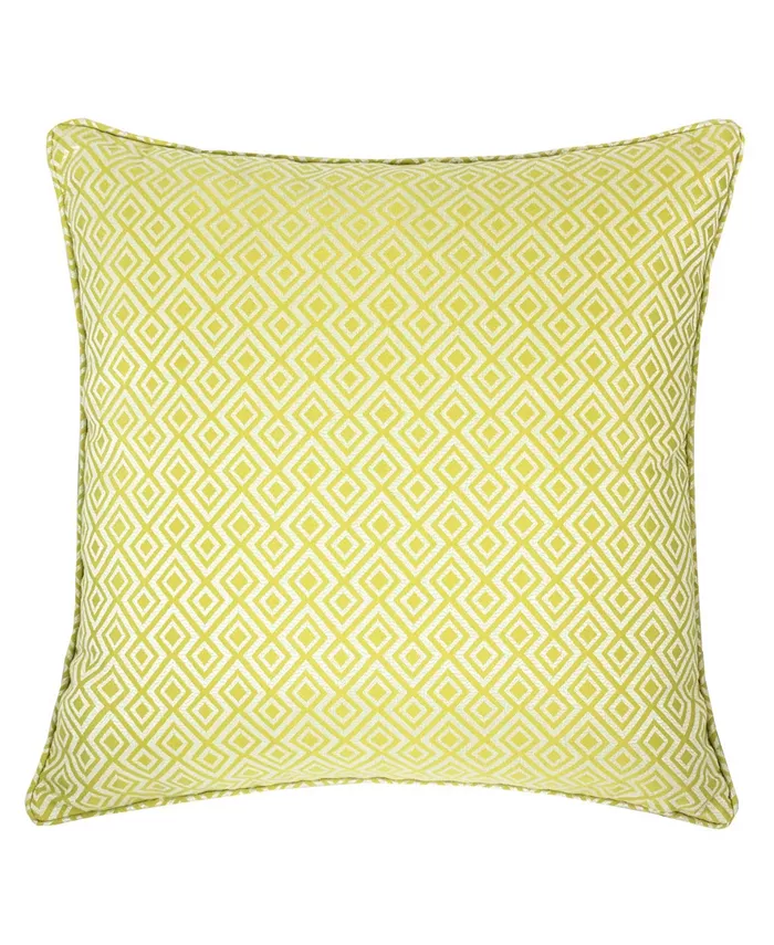 Homey Cozy Maggie Jacquard Square Decorative Throw Pillow