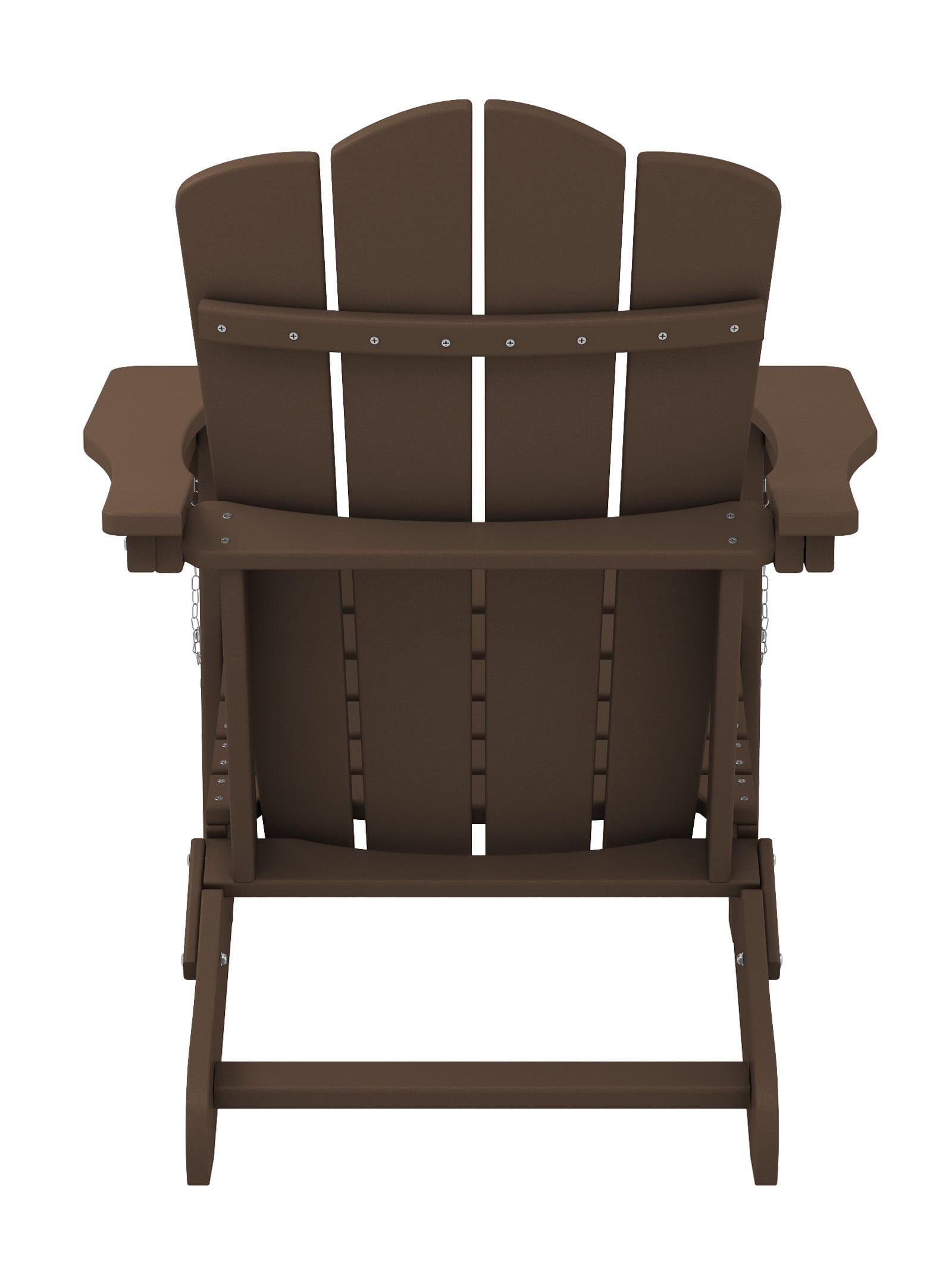 Plastic Adirondack Chair, Folding Outdoor Patio Furniture Chair, Coffee