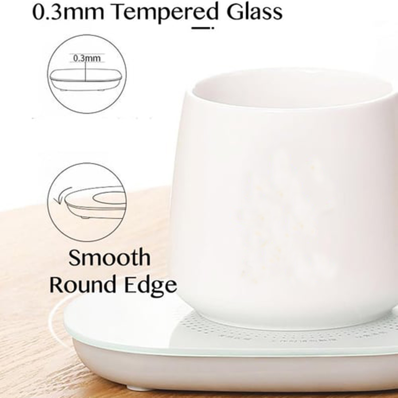 Coffee Mug Warmer with Mug，Coffee Cup Mug Warmer for Desk with Auto Shut Off， Mug Warmer Set for Desk Home Office