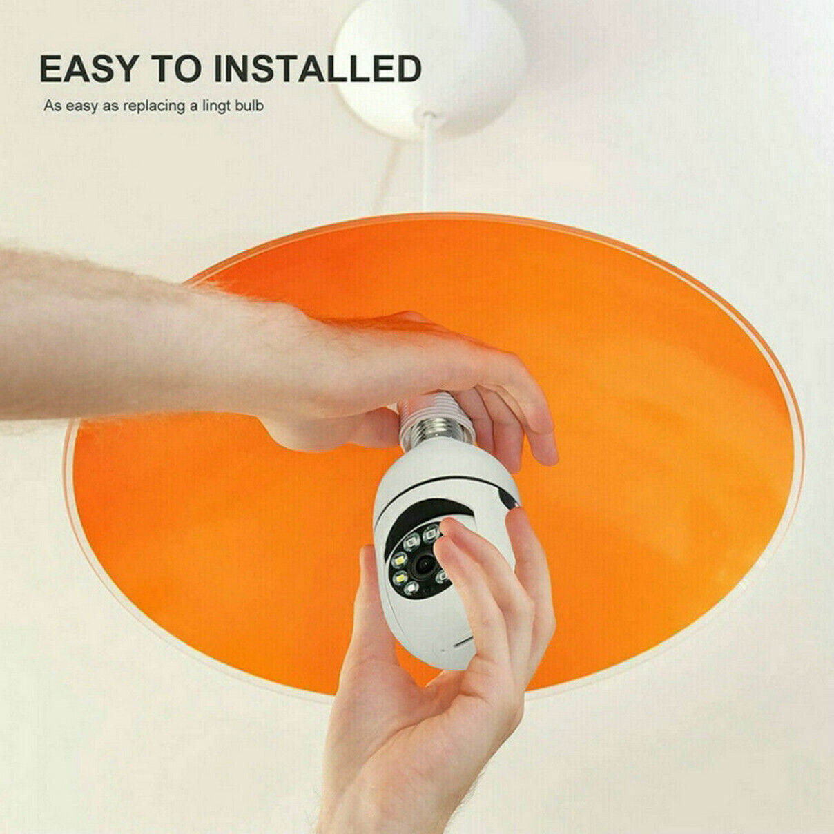 IZENGATE 360° Waterproof Wireless Camera Light Bulb Security Home Wifi Cam CCTV Monitor  Surveillance Camera Support 2.4G / 5G Wi-Fi 1080P HD Two Way Talk IP Camera