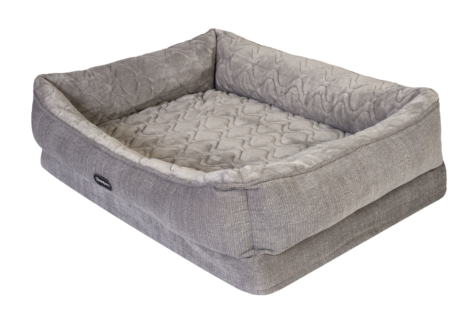 Beautyrest Large Ultra Plush Quilted Grey