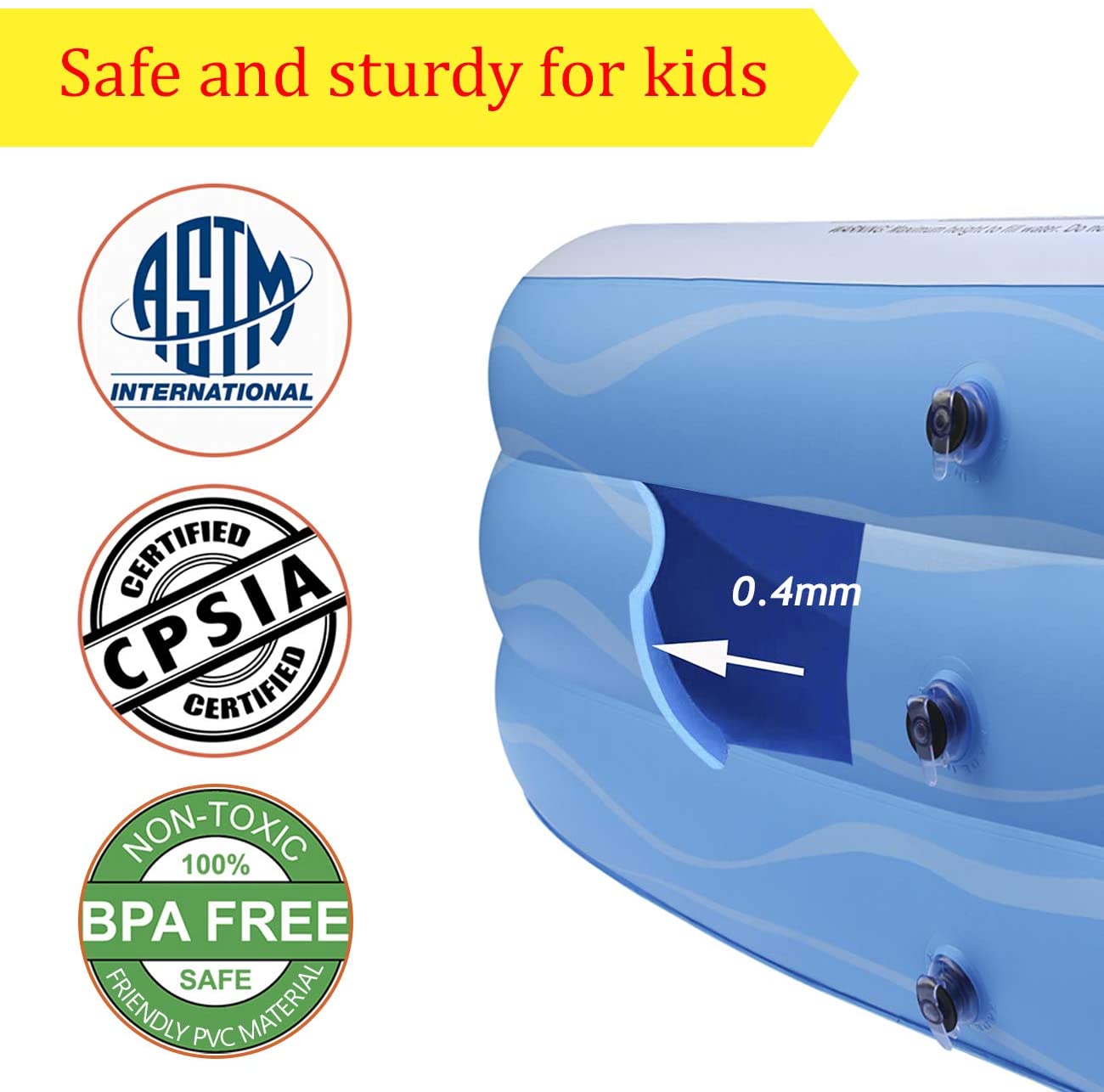 Airso Inflatable Swimming Pool Family Full-Sized Inflatable Pools 118