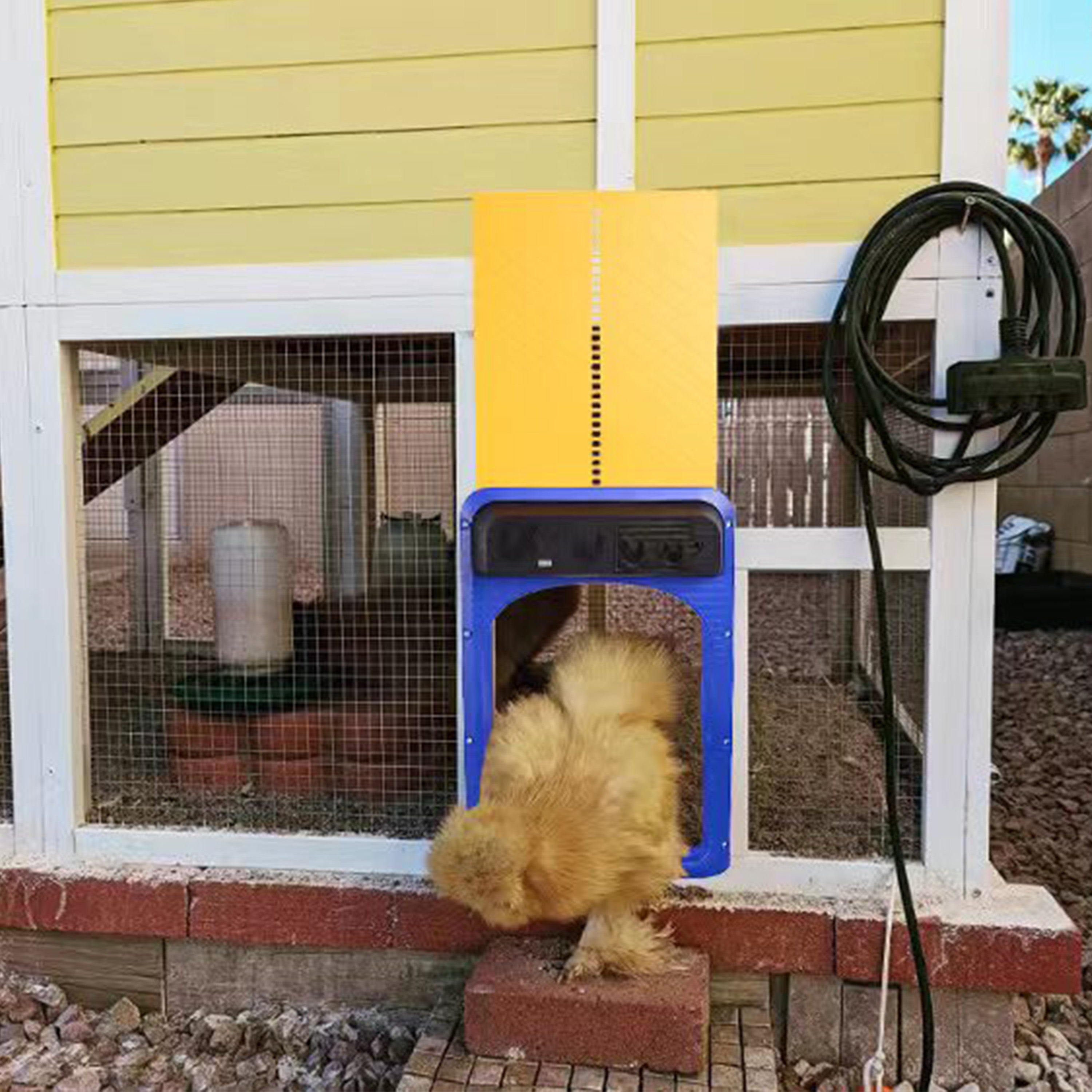 ALEKO Automatic Chicken Coop House Door Opener Light Sensor Battery Operated