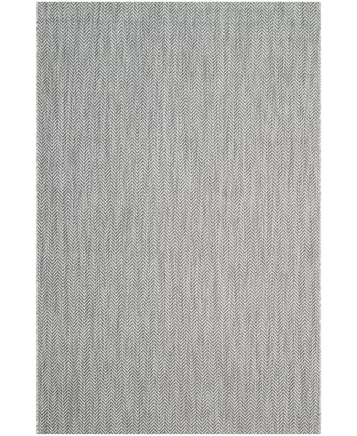 Safavieh Courtyard Gray and Navy 9' x 12' Outdoor Area Rug