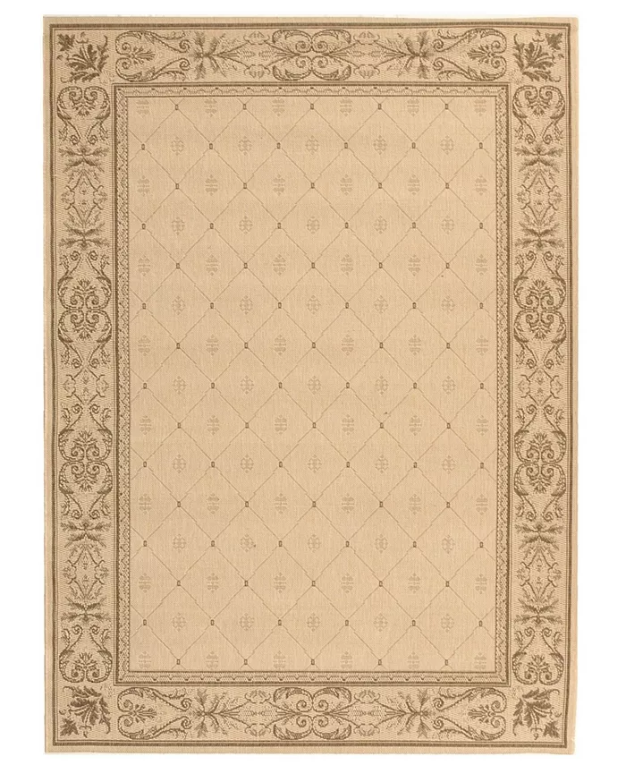 Safavieh Courtyard Natural and Brown 6'7
