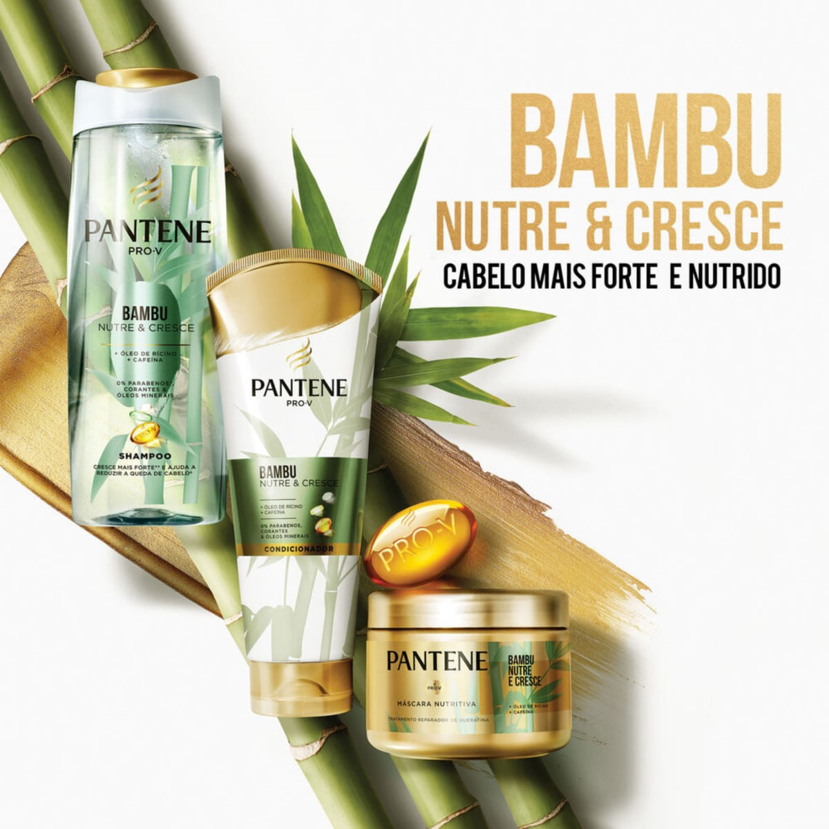 Creme de tratamento Pantene Pro-V Bambu Nutre & Cresce 600ml