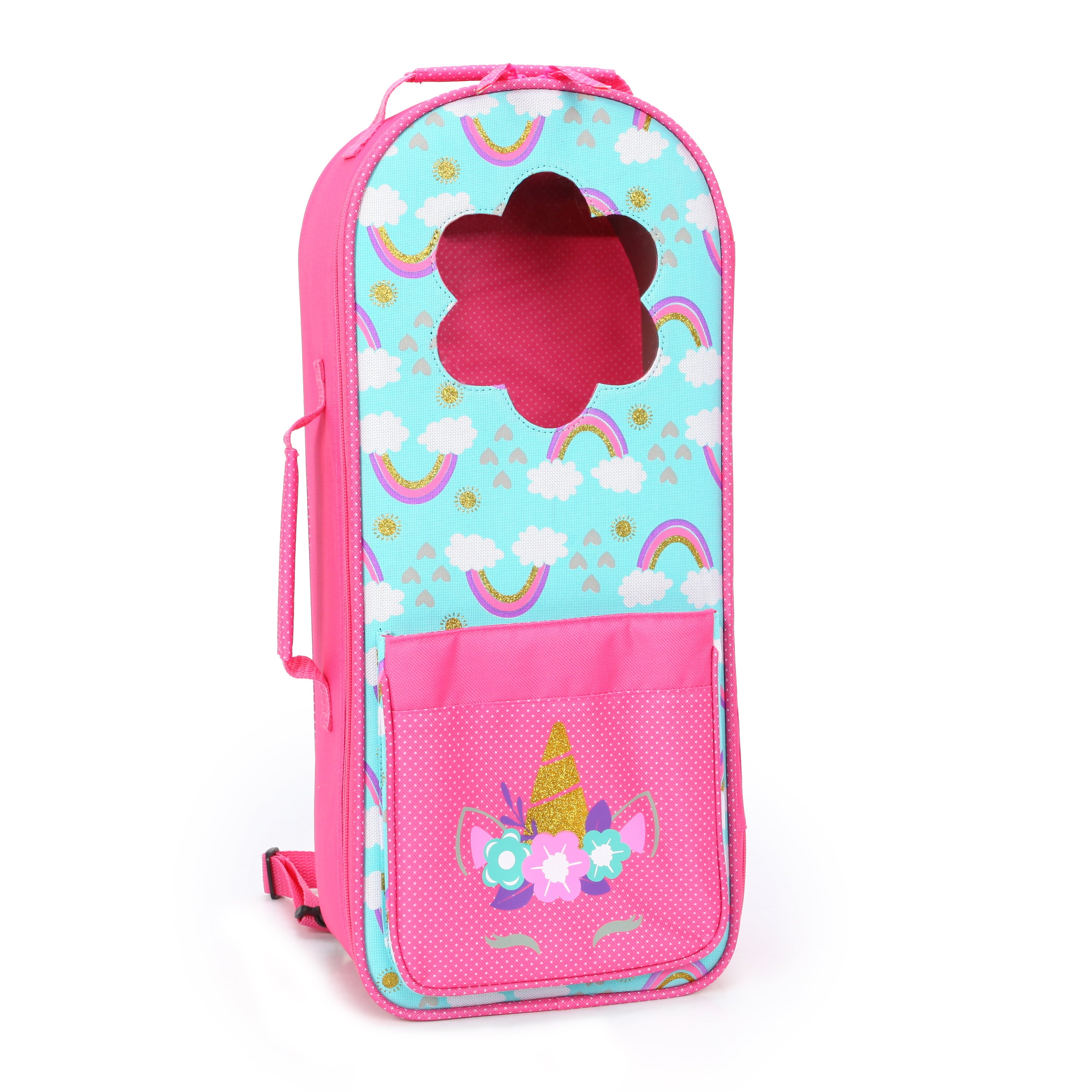 My Life As Backpack Doll Carrier for 18" Doll, Pink and Blue