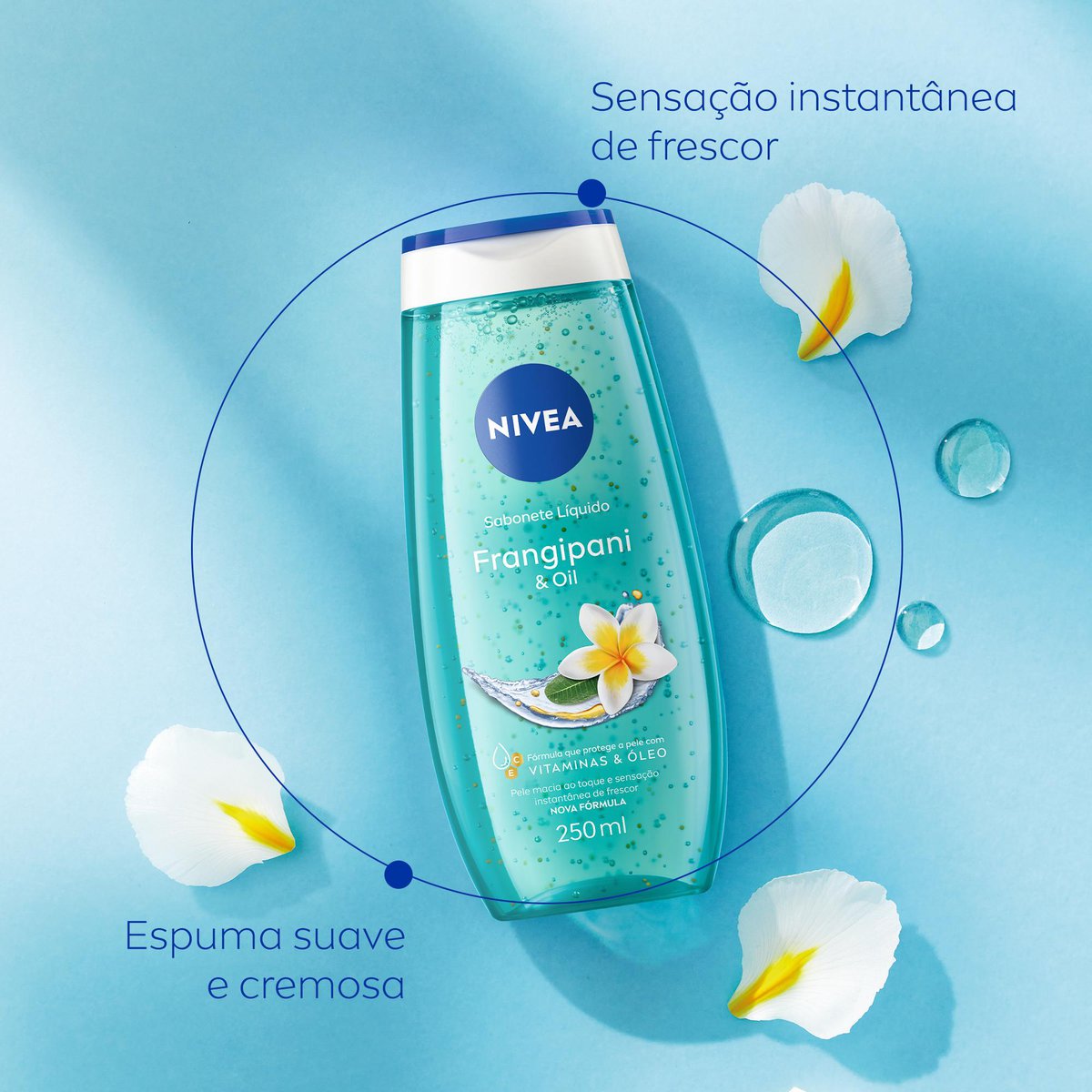 Sabonete Liquido NIVEA Frangipani & Oil 250ml