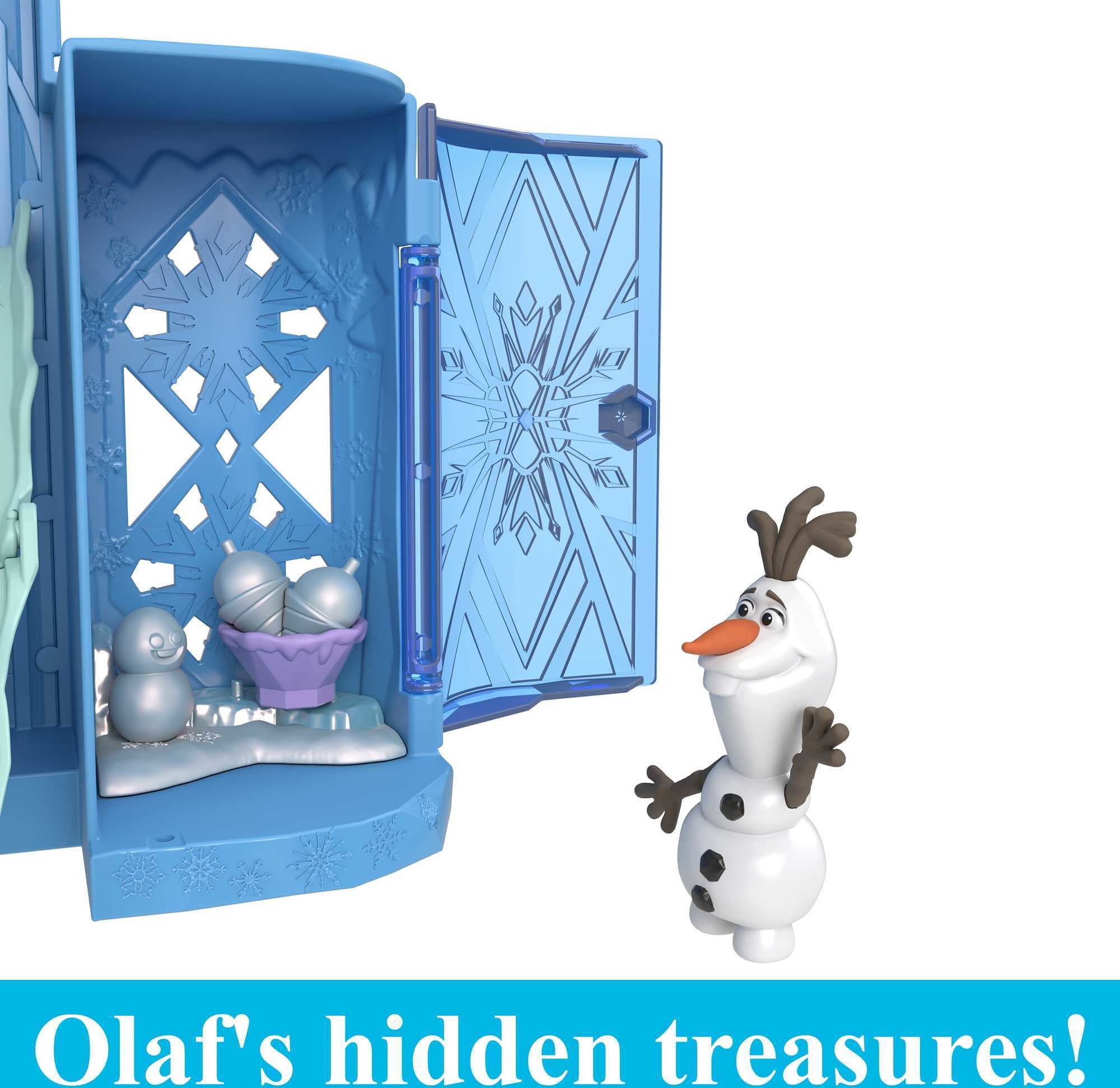 Disney Frozen Storytime Stackers Elsa's Ice Palace, Doll House Playset with Small Doll & 8 Accessories