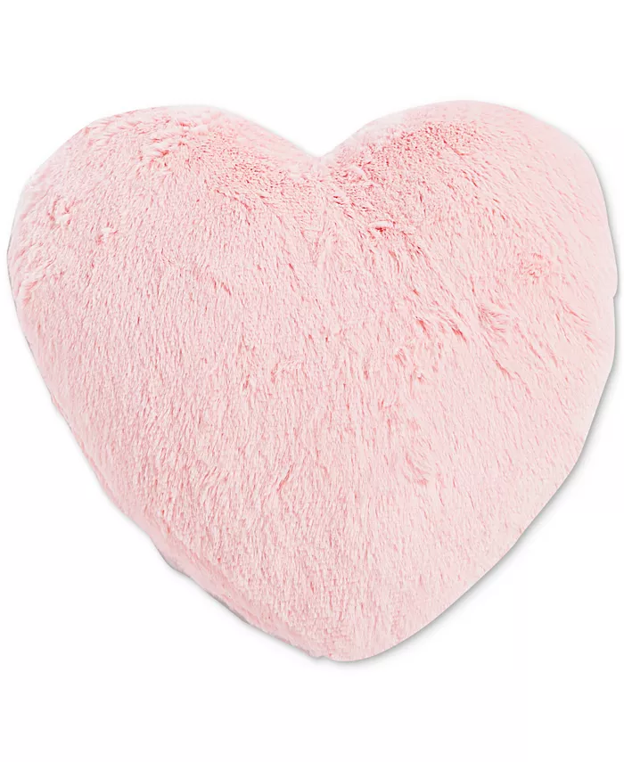 Charter Club Kids Heart Faux-Fur Decorative Pillow， 14