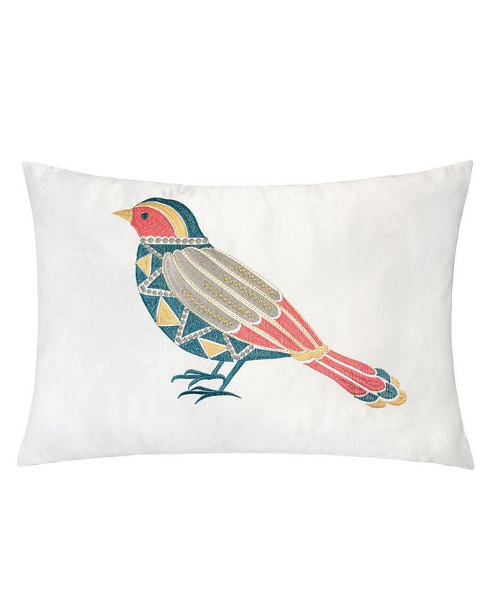 Homey Cozy Quinn Embroidery Rectangle Decorative Throw Pillow
