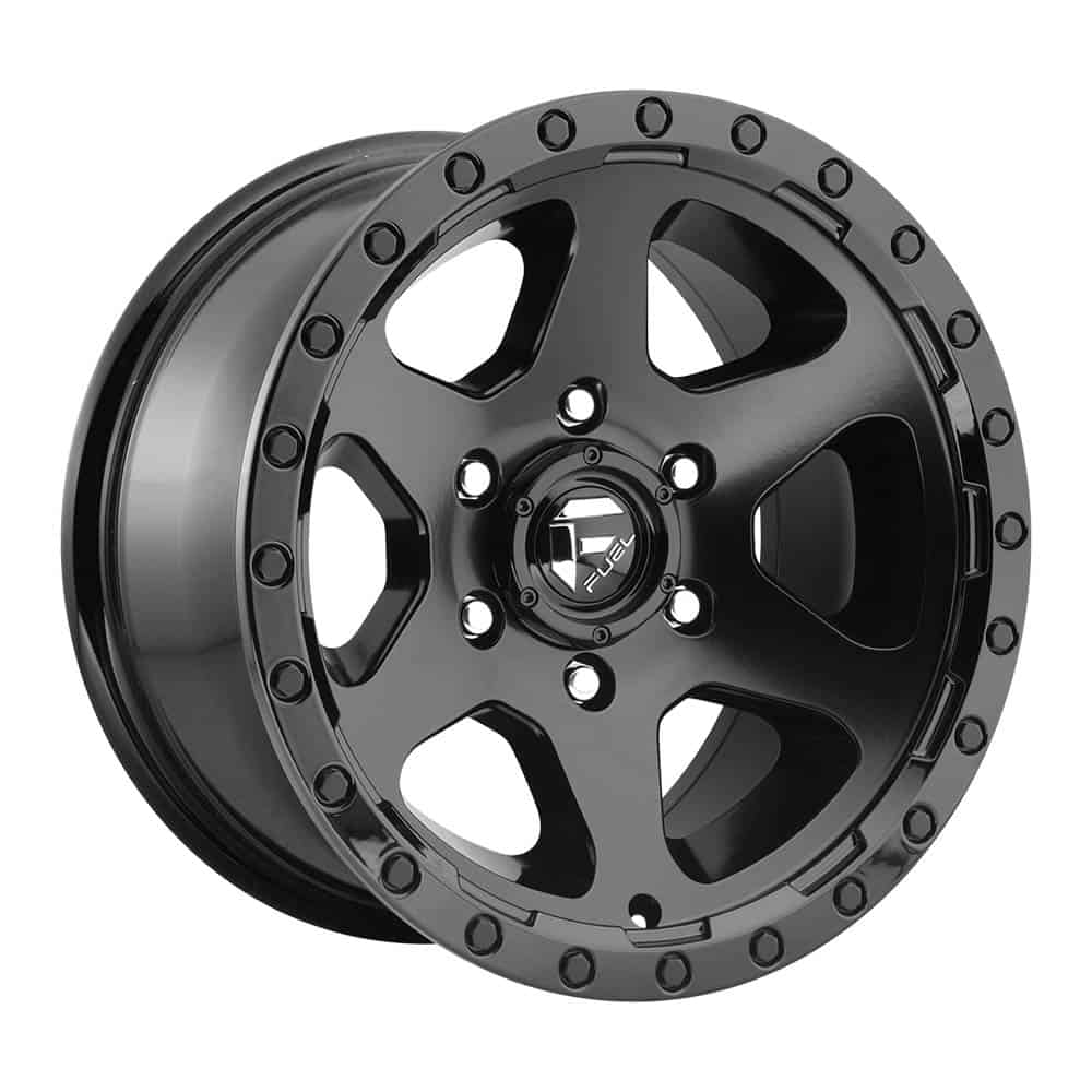 Fuel 1PC D589 RIPPER D589 20X9 6X5.5 MT-BLK-GBL 20MM