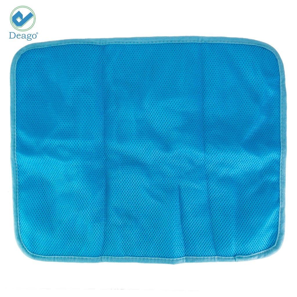 Deago 1Pack Pet Dog Cooling Mat for Kennels Crates Beds Soft Breathable Non Toxic Dog Mattress Pad for Small Medium Large Dogs